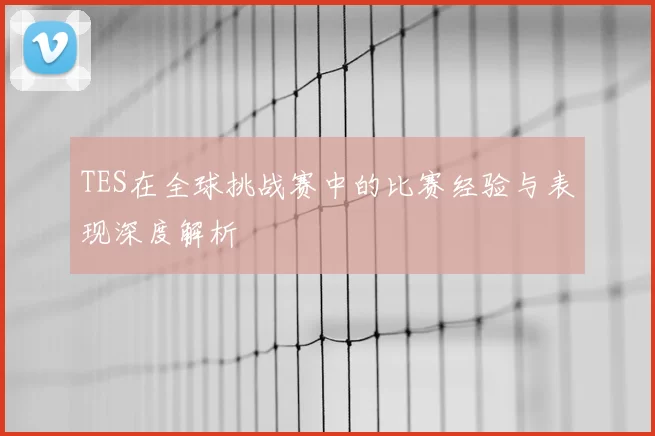 TES在全球挑战赛中的比赛经验与表现深度解析